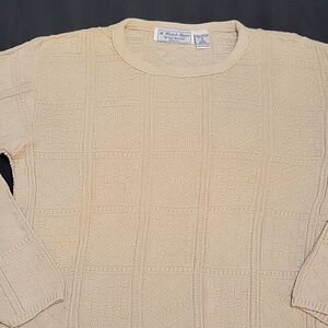 A KNITCH ABOVE by Spar Knitwear Vintage Made In USA  100% Cotton Sweater Size S
